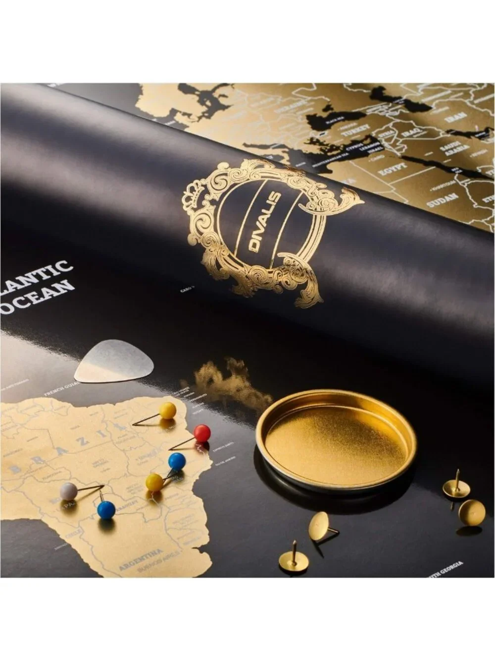 Extra Large Scratch Off World Map Poster - Travel Gift, Easy to Frame, Detailed